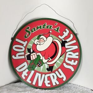 Wooden "Santa's Toy Delivery Service" Sign